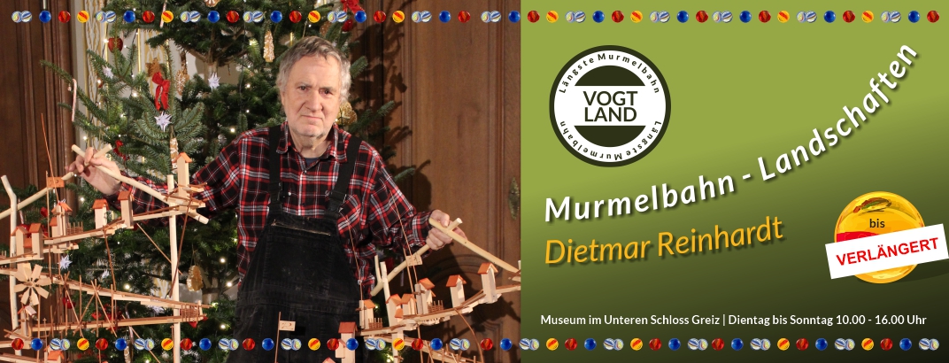 Murmelbahn-Landschaften - Die längste Murmelbahn im Vogtland von Dietmar Reinhardt | Verlängert | Museum im Unteren Schloss